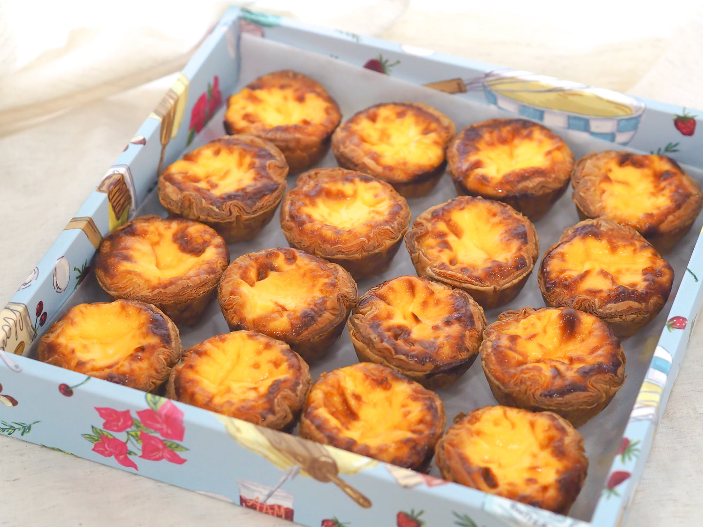 Fluffy Sourdough Egg Tarts - 16's