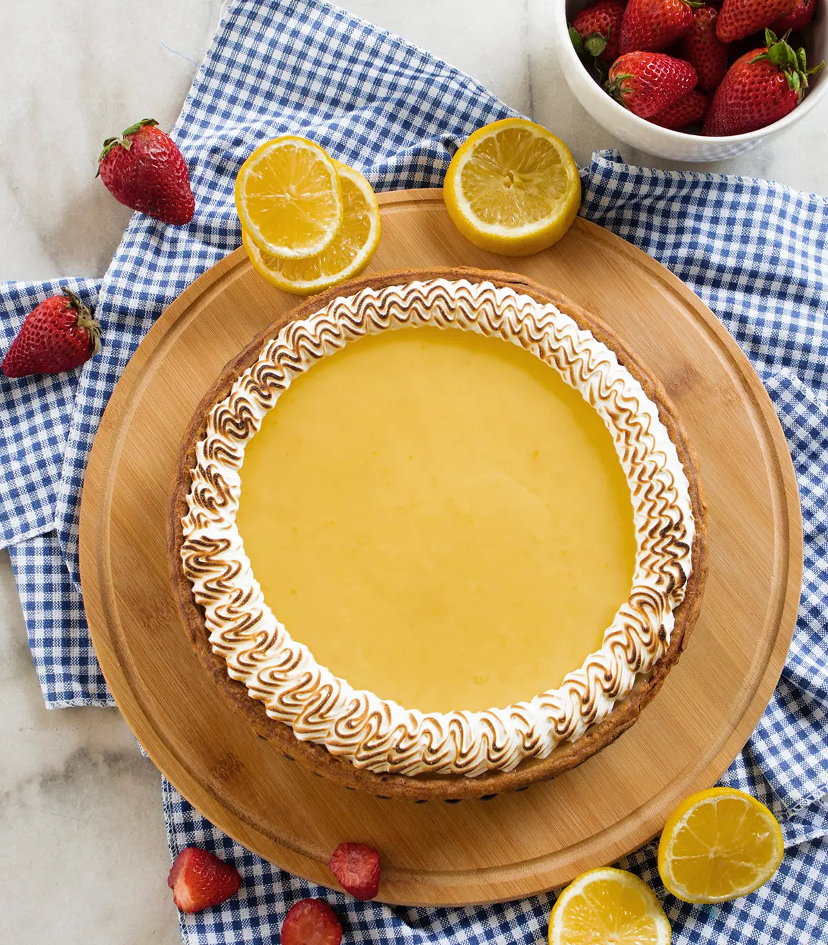 Strawberry Lemon Meringue Pie